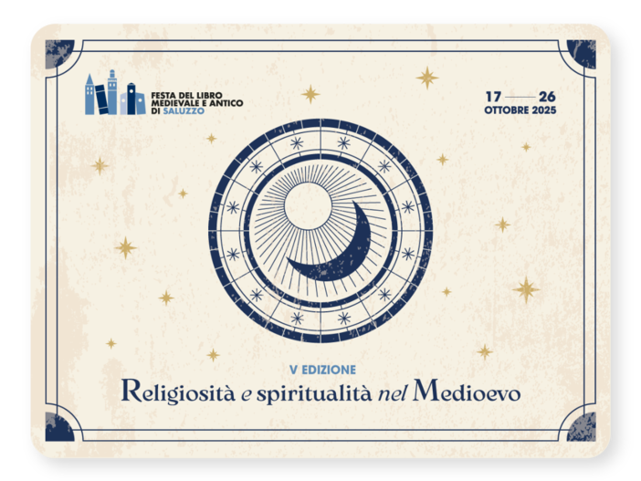 L'immagine della Festa del libro medievale e antico 2025 a Saluzzo L'immagine della Festa del libro medievale e antico 2025 a Saluzzo