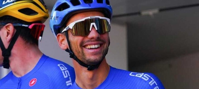 Matteo Sobrero in maglia azzurra Matteo Sobrero in maglia azzurra