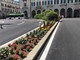 Fiori in piazza Galimberti, segnaletica orizzontale e l'allestimento del Mercato Europeo a Cuneo