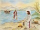 “Gesù si manifesta agli Apostoli”, disegno dell’artista braidese Pinuccia Sardo