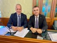 Il senatore Giorgio Bergesio con il viceministro alle Infrastrutture e Trasporti Edoardo Rixi