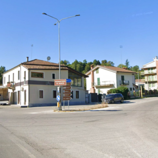 L'incrocio tra la statale 28 e la provinciale 36