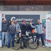 Gian Luca Bertone alla partenza da Niella