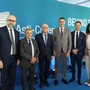 Da sinistra: il presidente della Provincia di Cuneo Luca Robaldo, il presidente ACA Giuliano Viglione, il presidente della Società Autostrada A33 Asti-Cuneo Giovanni Quaglia, il presidente nazionale Federacma e componente del Direttivo ACA Andrea Borio, il direttore ACA Fabrizio Pace e il vice direttore ACA Silvia Anselmo
