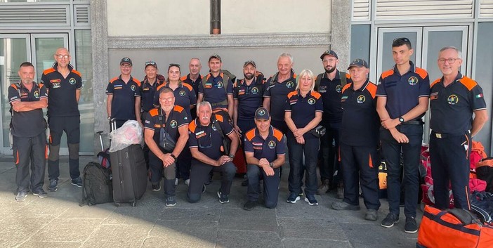 Il Gruppo Piemonte Sud in partenza per il Lazio