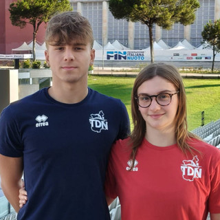 Alessio Hincu e Lucia Tassinario allo Stadio del Nuoto del Foro Italico di Roma