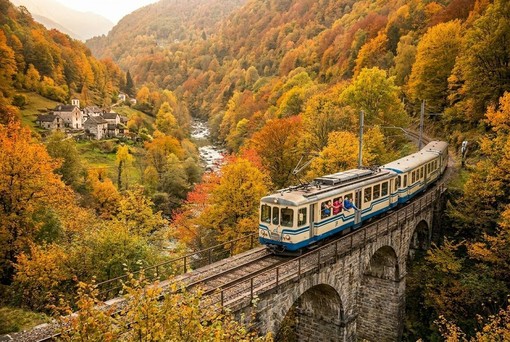 Treno del Foliage: 52 chilometri tra i colori dell'autunno Treno del Foliage: 52 chilometri tra i colori dell'autunno