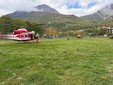 Alcuni momenti dell'intervento di soccorso presso il monte Corno Stella, nel comune di Valdieri: le operazioni hanno coinvolto 118, Soccorso Alpino, Soccorso Alpino della Guardia di Finanza (Sagf) e Vigili del Fuoco