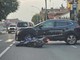 Scontro tra auto e moto a Borgo San Dalmazzo Scontro tra auto e moto a Borgo San Dalmazzo