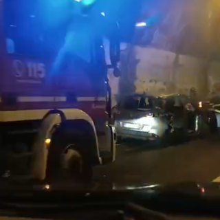 Incidente in galleria sulla Statale del Colle di Nava: due feriti, strada chiusa al traffico