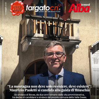 "La montagna non deve solo resistere, deve esistere": Maurizio Paoletti si candida alla guida di Roaschia