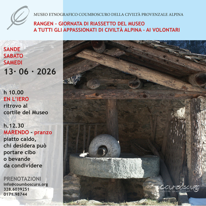 Coumboscuro, giornata di riordino al Museo Etnografico Coumboscuro, giornata di riordino al Museo Etnografico