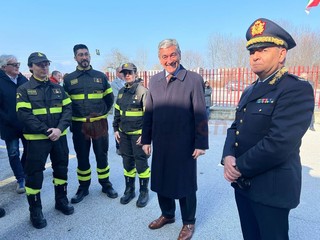 Nella galleria fotografica alcuni momenti della cerimonia in corso presso il Comando provinciale dei Vigili del Fuoco