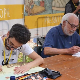 Un momento della passata edizione con Marco Tomatis e Francesco Tullio Altan