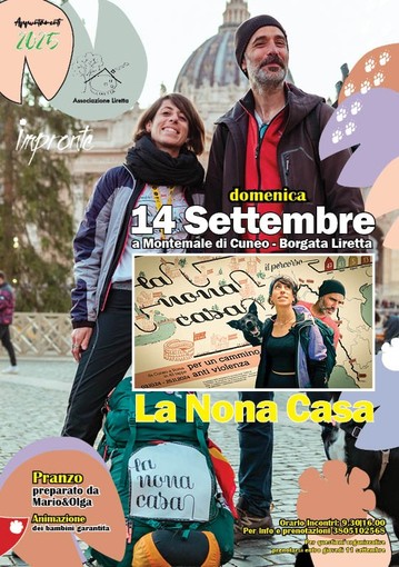 &quot;Il Cammino della nona casa&quot;: domenica 14 settembre il terzo evento dell'anno dell'associazione Liretta ODV