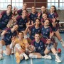 Le pumine festeggiano a fine gara (foto Mondovì Volley) Le pumine festeggiano a fine gara (foto Mondovì Volley)