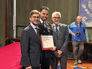 Alcuni momenti della cerimonia tenuta in Sala Consiglio