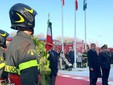 Nella galleria fotografica alcuni momenti della cerimonia in corso presso il Comando provinciale dei Vigili del Fuoco