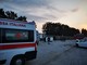 Incidente stradale nei pressi della Michelin di Cuneo: auto cappottata, vigili del fuoco al lavoro