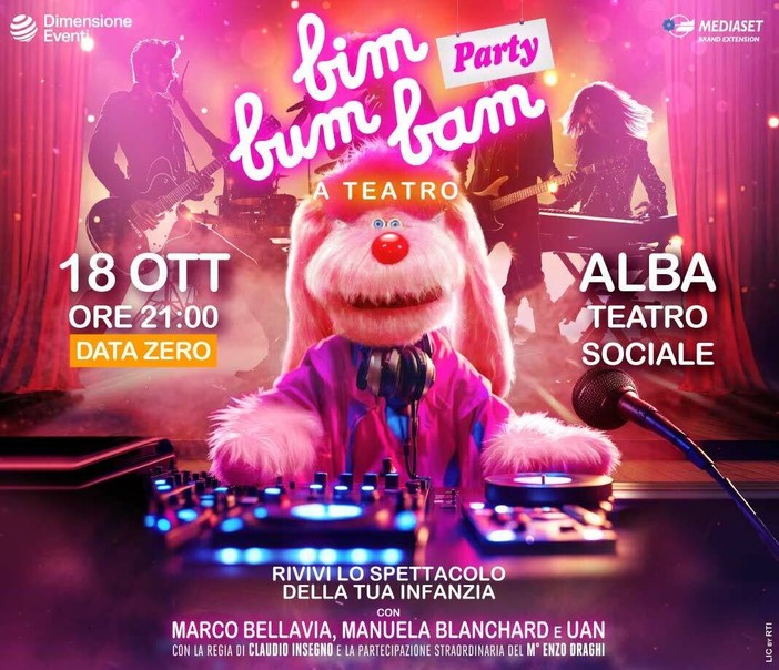 Un viaggio nell'infanzia: ad Alba in scena "Bim Bum Bam party", lo show con il mitico Uan Un viaggio nell'infanzia: ad Alba in scena "Bim Bum Bam party", lo show con il mitico Uan