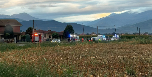 Fossano, furgone si ribalta in via Villafalletto Fossano, furgone si ribalta in via Villafalletto
