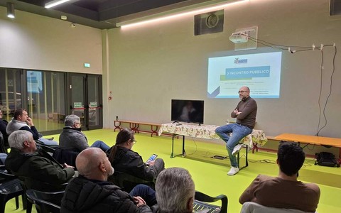 Un momento dell'incontro di ieri sera