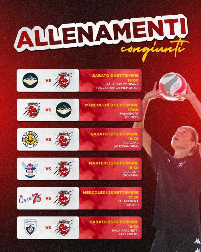 PALLAVOLO A1F / Granda Volley, a settembre sei allenamenti congiunti verso l'esordio in campionato