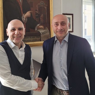 Il dottor Lauria con il direttore generale Livio Tranchida