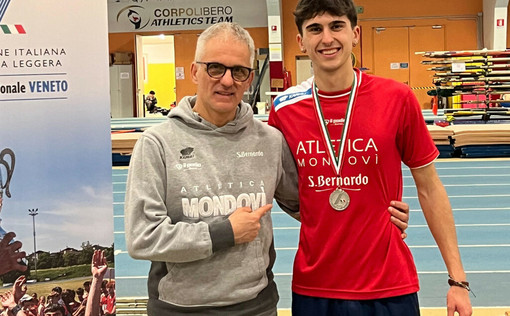 Lorenzo Mellano con il tecnico Boasso