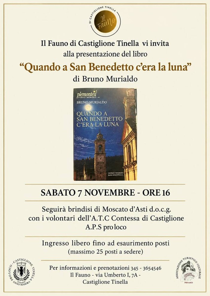 Castiglione Tinella, al Fauno si presenta il libro di Bruno Murialdo tra memoria e fotografie