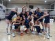 Le pumine festeggiano la vittoria contro il Bellusco (ph. ufficio stampa Mondovì Volley)