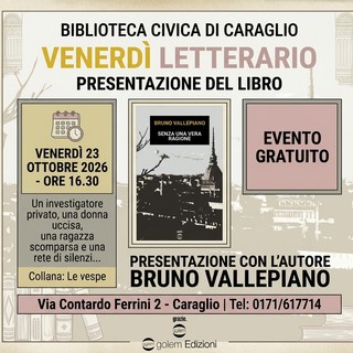 "Senza una vera ragione": Bruno Vallepiano presenta il suo nuovo libro a Caraglio "Senza una vera ragione": Bruno Vallepiano presenta il suo nuovo libro a Caraglio