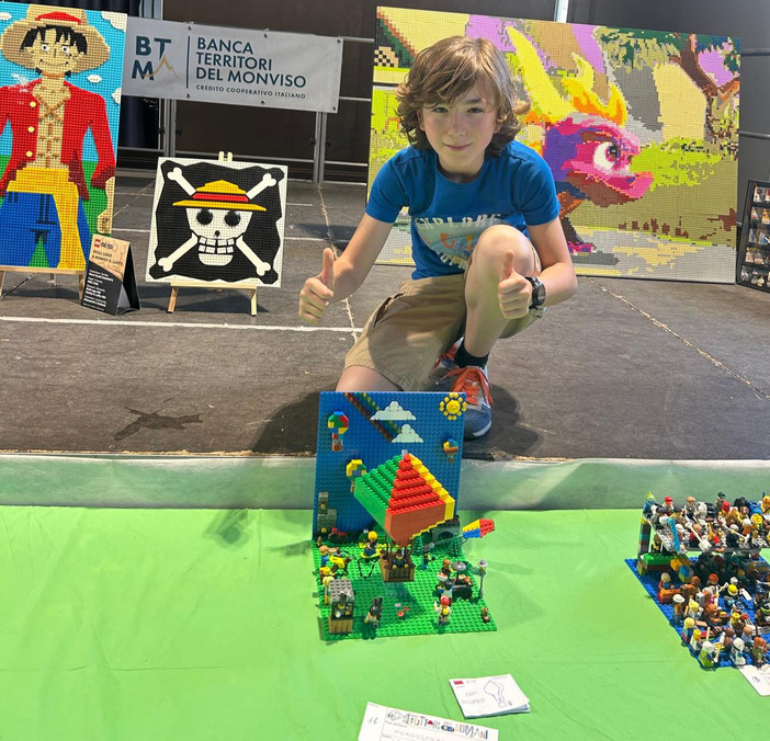 Leandro Colombari campione con i Lego a Carmagnola Leandro Colombari campione con i Lego a Carmagnola