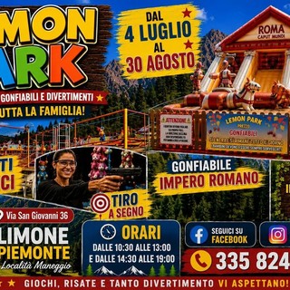 Lemon Park a Limone Piemonte: apre il grande parco gonfiabili dell’estate 2026 per tutta la famiglia Lemon Park a Limone Piemonte: apre il grande parco gonfiabili dell’estate 2026 per tutta la famiglia