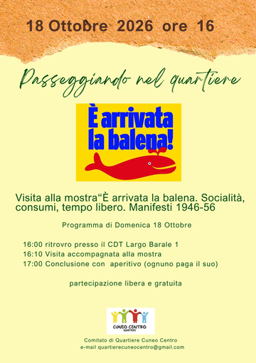 Una visita guidata tra i manifesti del dopoguerra con il Comitato di Quartiere Cuneo Centro Una visita guidata tra i manifesti del dopoguerra con il Comitato di Quartiere Cuneo Centro