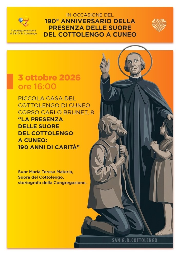 Alla Piccola Casa del Cottolengo le celebrazioni per i 190 anni di presenza delle Suore a Cuneo Alla Piccola Casa del Cottolengo le celebrazioni per i 190 anni di presenza delle Suore a Cuneo