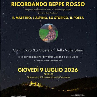 Cervasca ricorda il professor Beppe Rosso