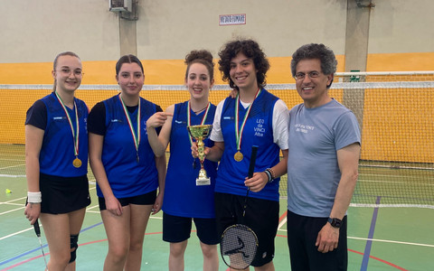 Liceo da Vinci di Alba  campione regionale di Badminton