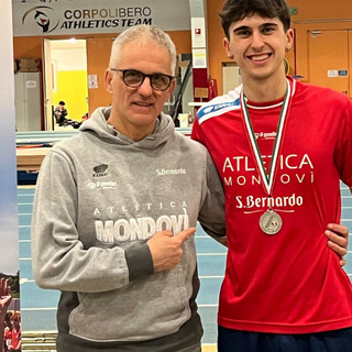 Lorenzo Mellano con il tecnico Boasso