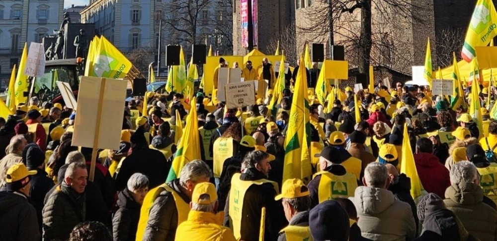 Una passata manifestazione di Coldiretti a Torino Una passata manifestazione di Coldiretti a Torino
