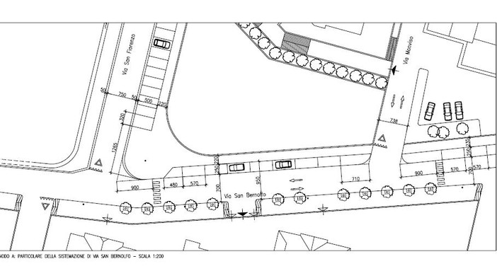 Mondovì: nuovo marciapiede per dare sicurezza in via San Bernolfo
