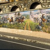 Il murales in via Nielli Il murales in via Nielli