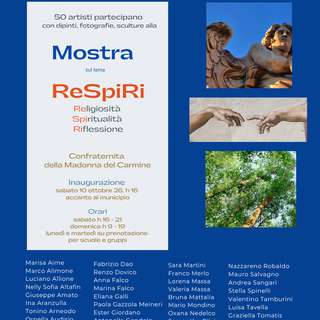 Arte e spiritualità alla Castagnata di Cervasca: oltre 50 artisti in mostra con “ReSpiRi”