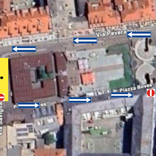 Cuneo, chiusura al transito di via Savigliano e modifica viabilità in piazza Boves per lavori di riqualificazione stradale