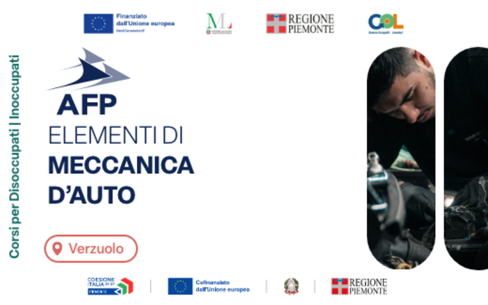 Elementi di meccanica d’auto: al Centro AFP di Verzuolo un percorso GOL gratuito di 100 ore per apprendere le basi della manutenzione dei veicoli Elementi di meccanica d’auto: al Centro AFP di Verzuolo un percorso GOL gratuito di 100 ore per apprendere le basi della manutenzione dei veicoli