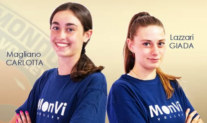VOLLEY FEMMINILE / Magliano e Lazzari, il settore giovanile MonVi esulta per la doppia convocazione nel Club Italia Nord-Ovest