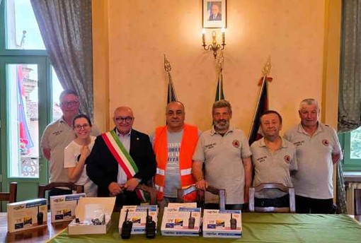 Dieci nuove radio ricetrasmittenti per la Protezione civile di Moretta