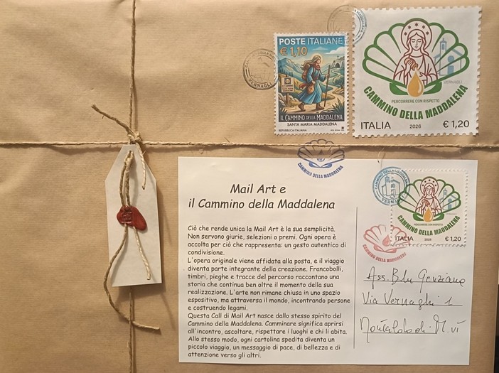 Montaldo di Mondovì, inaugura ai Vernagli la mostra di Arte Postale dedicata al Cammino della Maddalena Montaldo di Mondovì, inaugura ai Vernagli la mostra di Arte Postale dedicata al Cammino della Maddalena