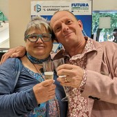 Massimo Brandino con la moglie Manuela Pedrazzi