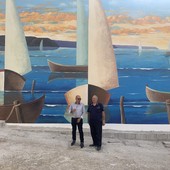 Il sindaco di Badesi con Claudio Rolfi Il sindaco di Badesi con Claudio Rolfi